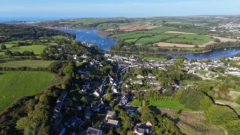 Another aerial view of St Dogmaels village